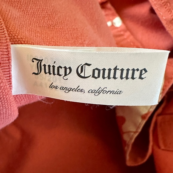 Juicy Couture Y2K Tote Bag Orange Pink Canvas Bag - Picture 3 of 16